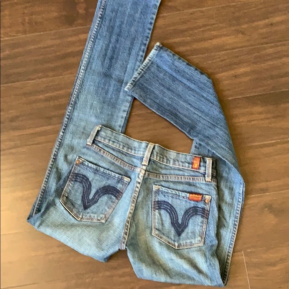 7 For All Mankind Hefner Skinny Stretch Straight Leg jeans - Picture 1 of 7